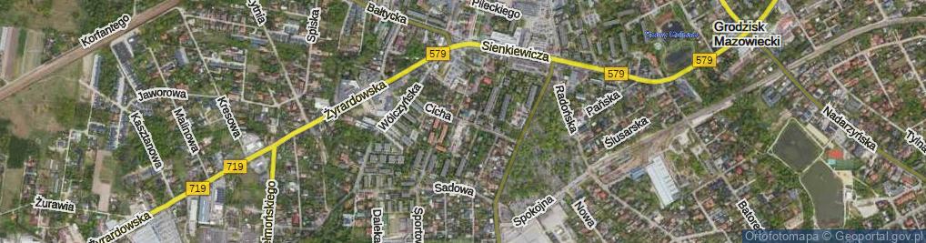 Zdjęcie satelitarne Cicha ul.